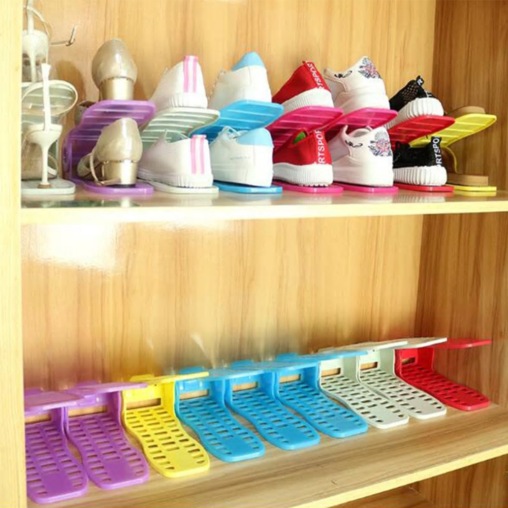 Children'S Shoe Storage
 Shoe Racks Organizer Double Shoe Holder Storage x 1