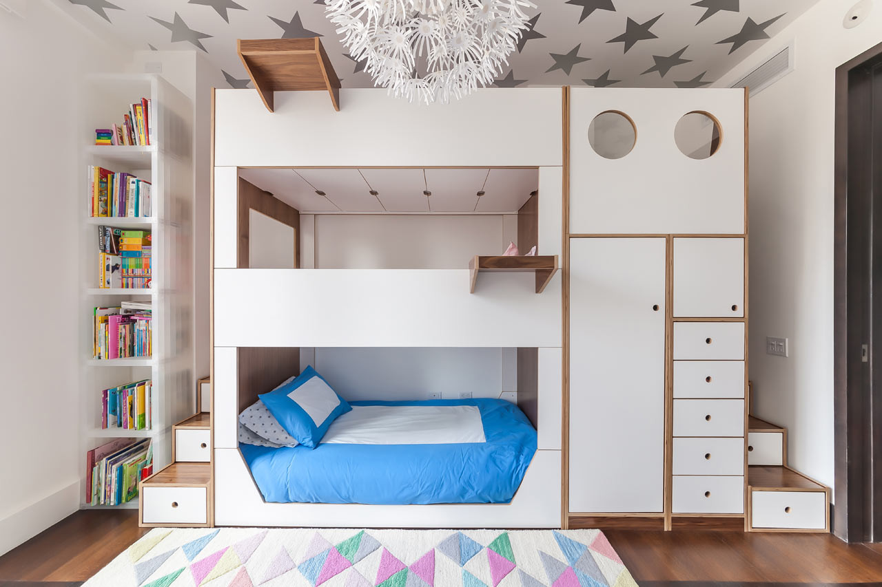 Childrens Bunk Bed With Storage
 Casa Kids Designed a Triple Bunk Bed Packed with Storage