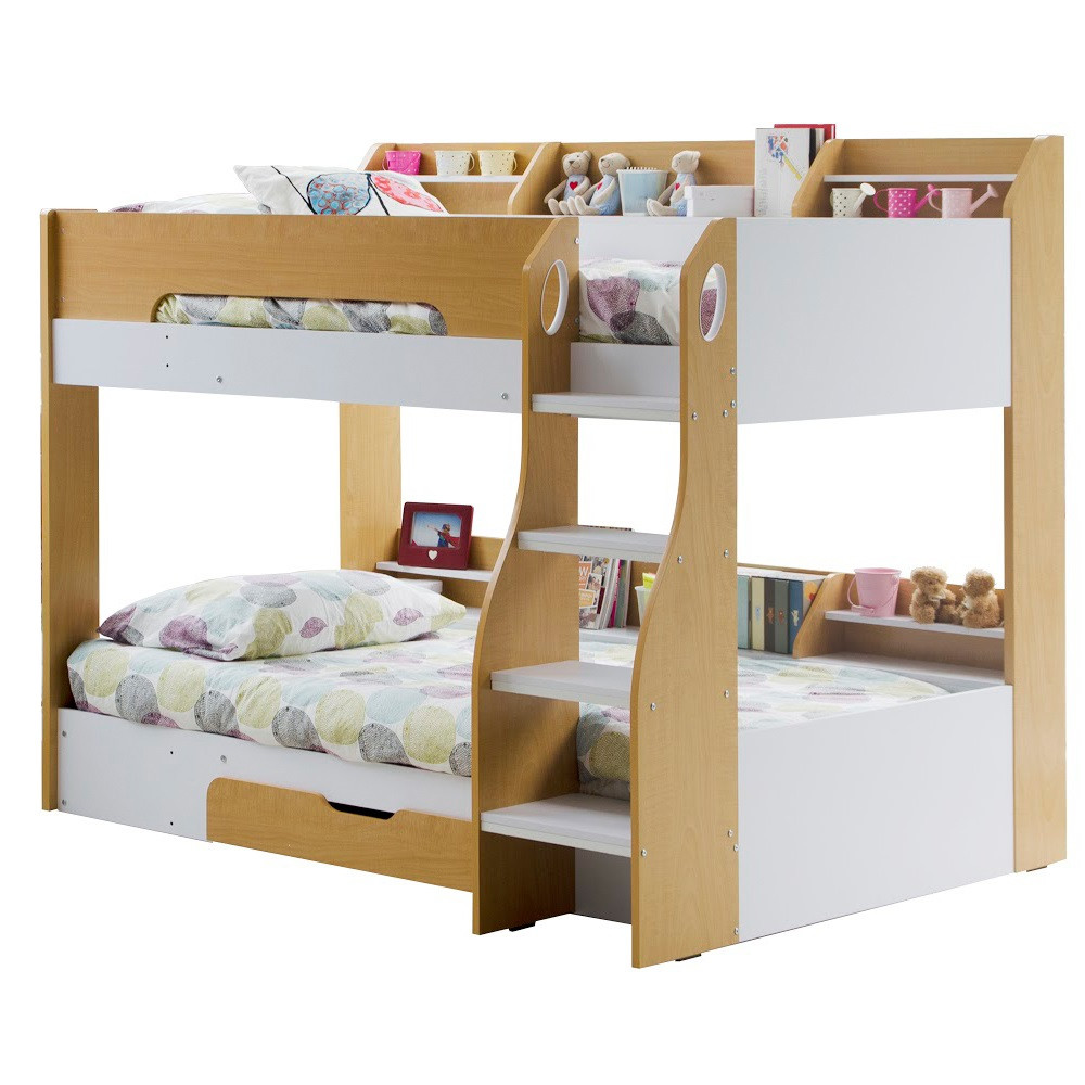 Childrens Bunk Bed With Storage
 Kids Flick Bunk Bed In Maple With Storage Drawer Flair