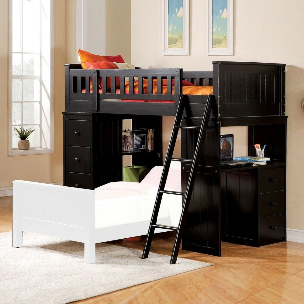 Childrens Loft Bed With Storage
 Willoughby Youth Kids Twin Loft Bed Storage Workstation