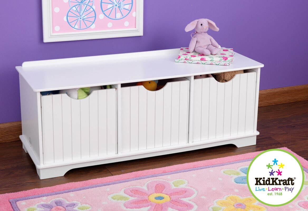 Childrens Storage Benches
 KidKraft Nantucket Storage Bench & Reviews