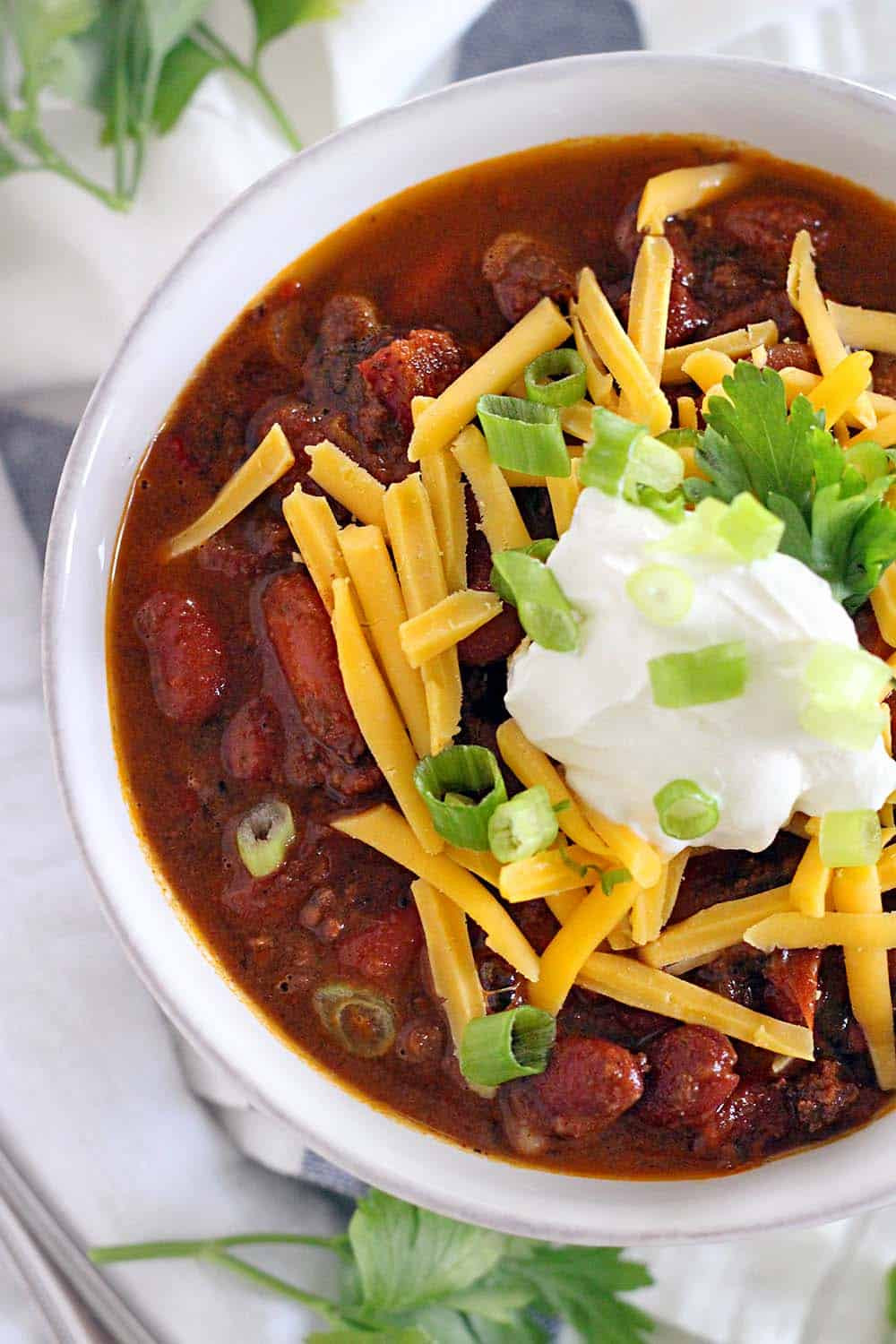 Chili With Ground Beef And Beans
 Instant Pot Chili with Ground Beef and Dry Kidney Beans