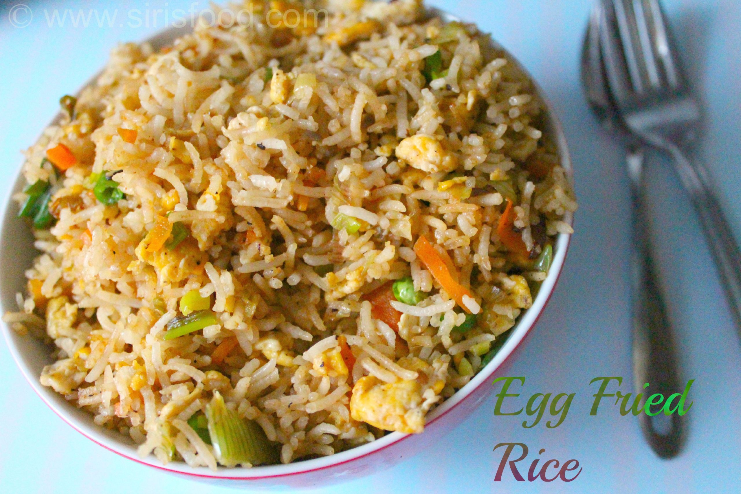 Chinese Fried Rice Recipes
 Indo chinese Egg Fried rice recipe
