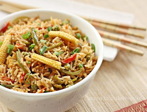 Chinese Fried Rice Veg
 Indian Style Chinese Ve able Fried Rice Recipe