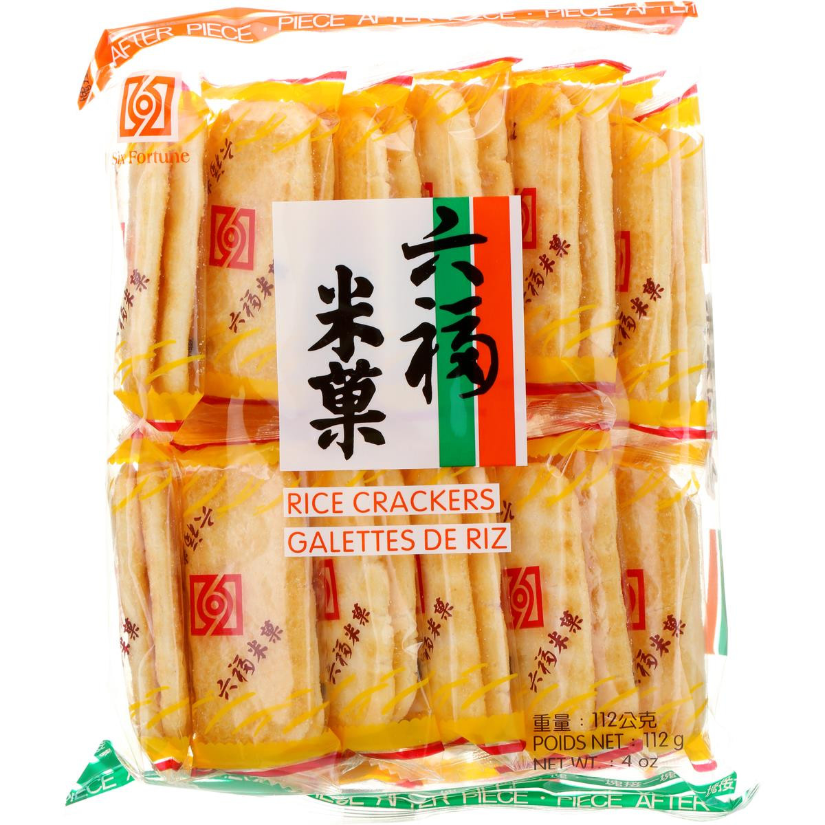 Chinese Rice Crackers
 Six Fortune Rice Crackers 112g from Buy Asian Food 4U
