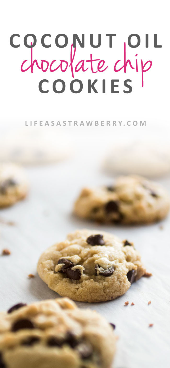 Chocolate Chip Cookies Without Butter Or Oil   Butterless Chocolate Chip Cookies with Coconut Oil