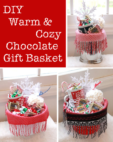 Chocolate Gift Baskets Ideas
 Warm & Cozy Chocolate Gift Basket DIY Gift Link Party