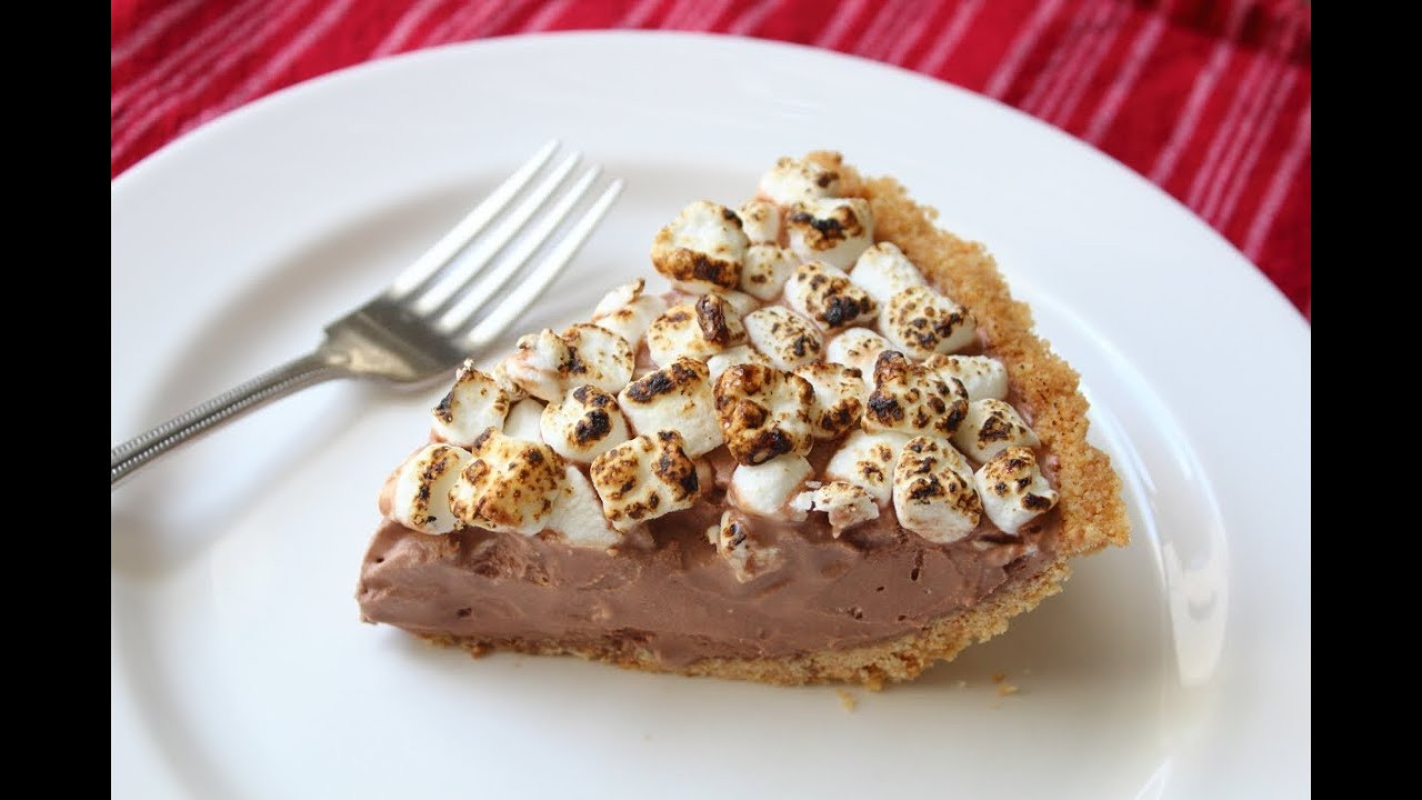 Chocolate Marshmallow Pie
 S more Ice Cream Pie Frozen Graham Cracker Chocolate