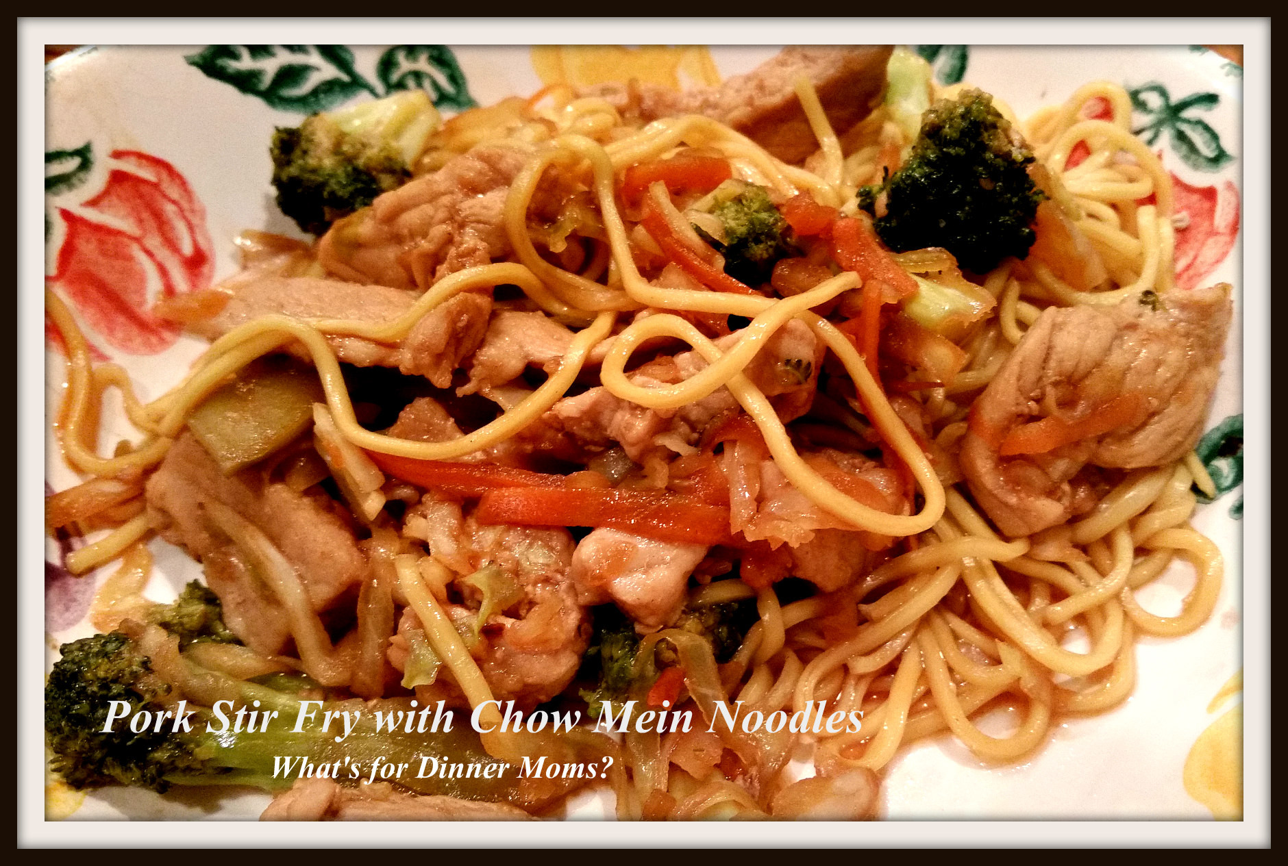 Chow Mein Stir Fry Noodles
 Pork Stir Fry with Chow Mein Noodles – What s for Dinner Moms