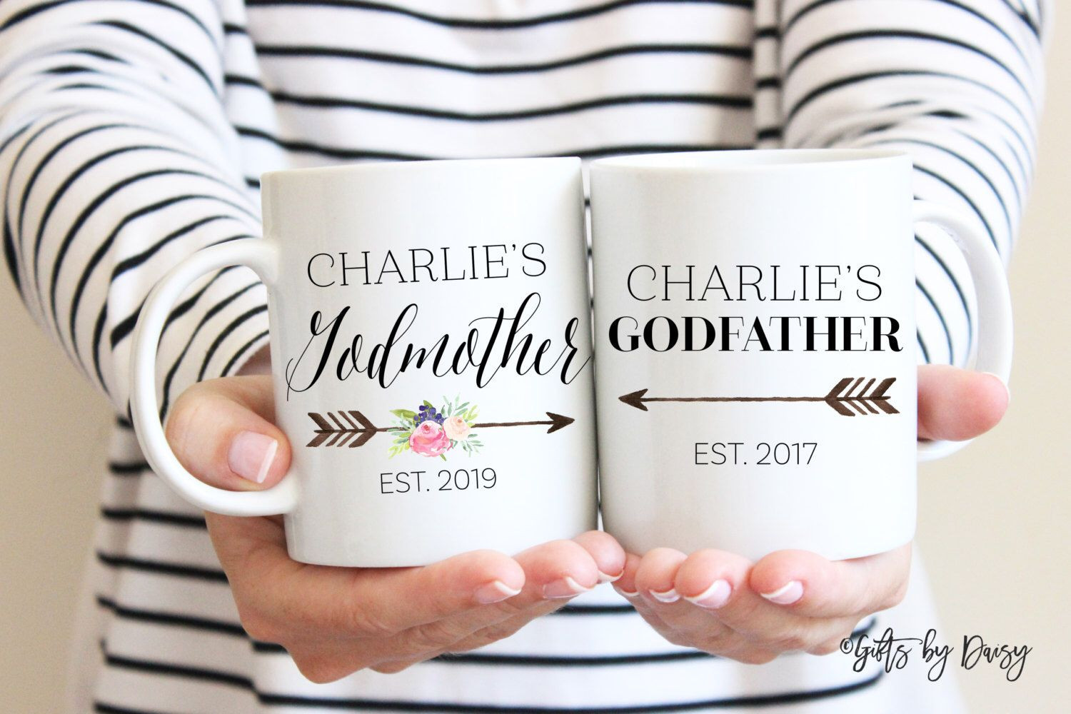Christening Gift Ideas From Godmother
 Gifts Ideas for Godparents Godparent mugs Godparent