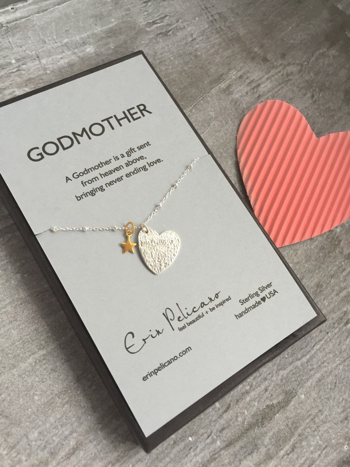 Christening Gift Ideas From Godmother
 Godmother Necklace Will You Be My Godmother