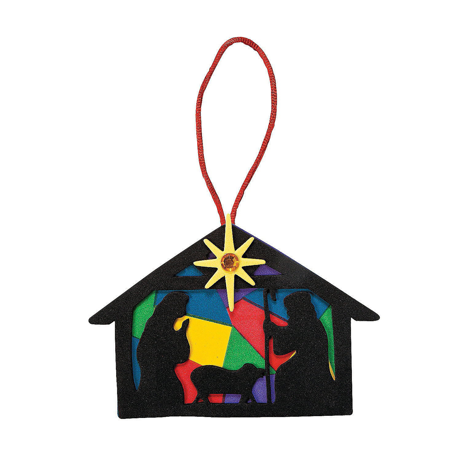 Christian Christmas Crafts For Kids
 Nativity Silhouette Christmas Ornament Craft Kit