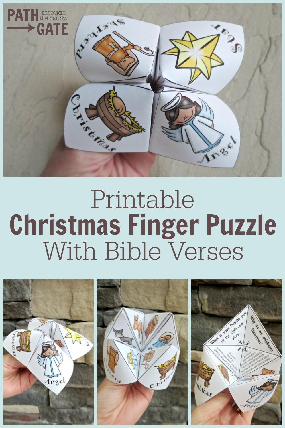 Christian Christmas Crafts For Kids
 Valentine s Day Finger Puzzle Path Through the Narrow Gate