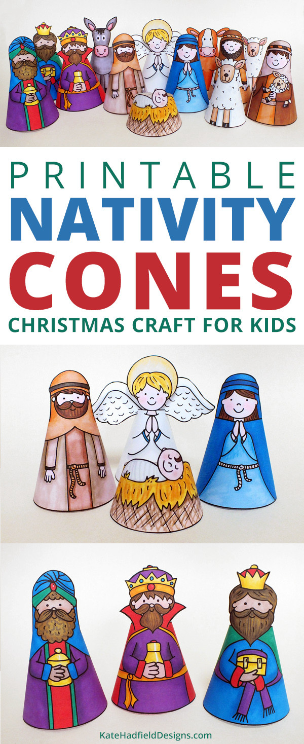 Christian Christmas Crafts For Kids
 Colour In Nativity and My Nativity Kate Hadfield Designs
