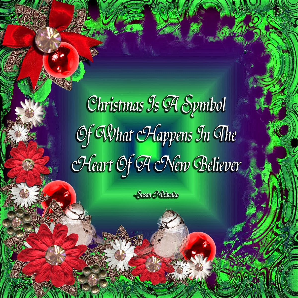 Christian Quote About Christmas
 Christian In My Treasure Box Christmas Quotes