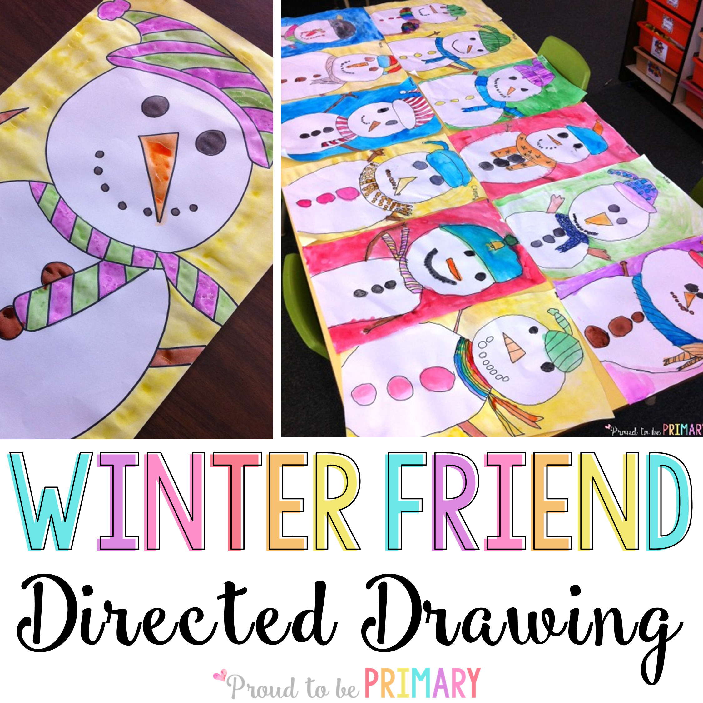Christmas Art Ideas For Teachers
 A Snowman Drawing Activity for your Classroom Walls