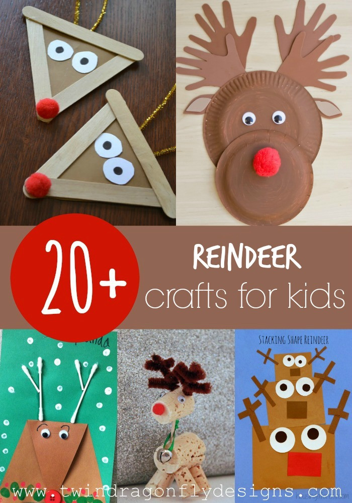 Christmas Arts And Craft Ideas For Toddlers
 20 Reindeer Crafts for Kids Dragonfly Designs