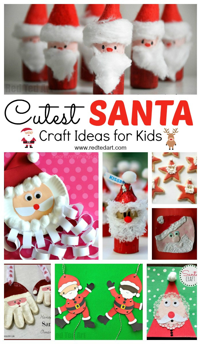Christmas Artwork Ideas For Toddlers
 Easy Santa Craft Ideas for Kids Red Ted Art