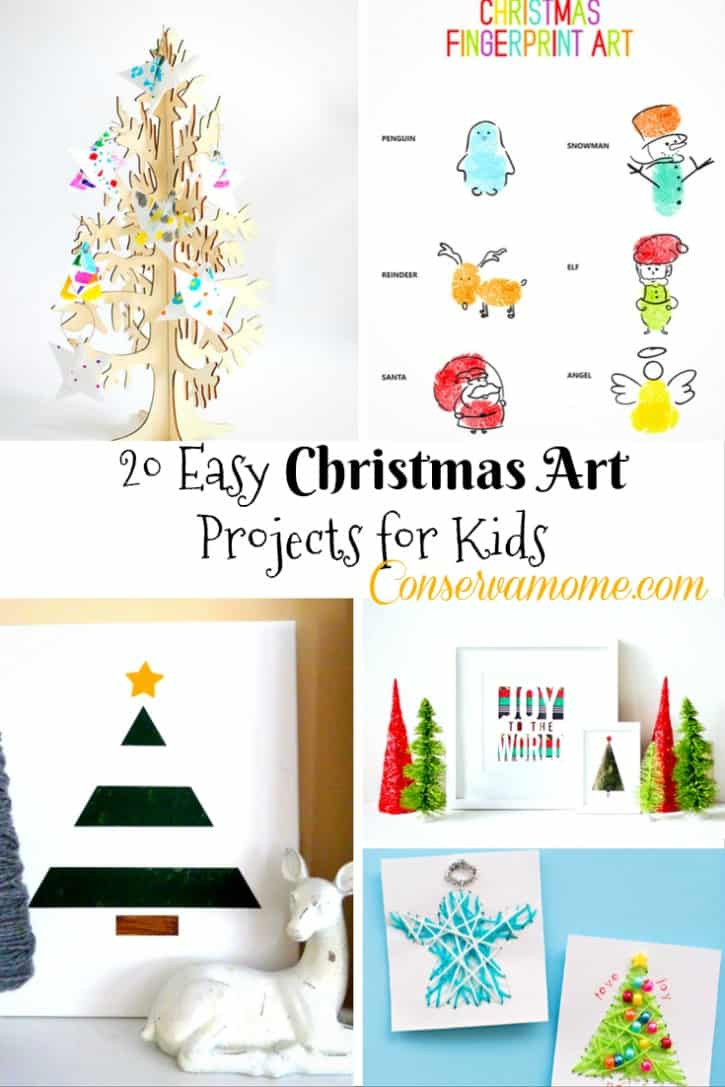 Christmas Artwork Ideas For Toddlers
 20 Easy Christmas Art Projects for Kids ConservaMom