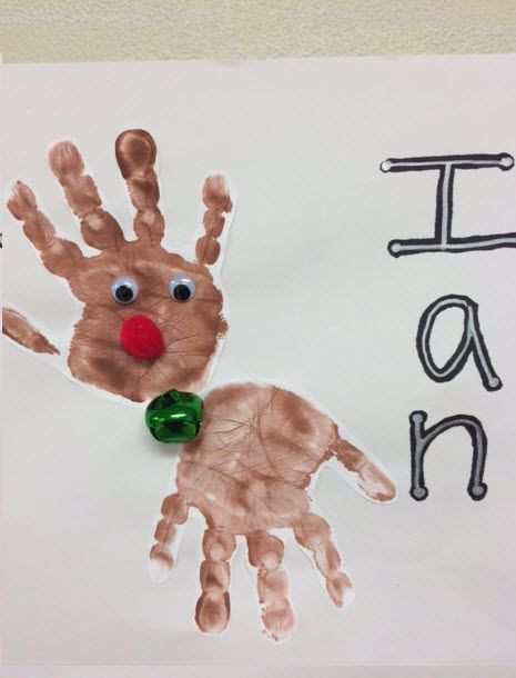 Christmas Artwork Ideas For Toddlers
 Reindeer Art Christmas art project kids children