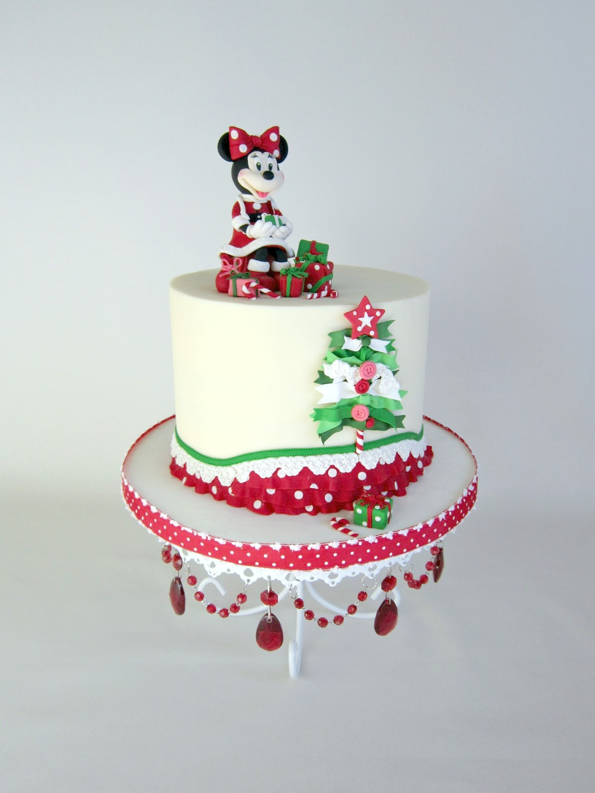 Christmas Birthday Cakes
 Delectable Cakes Adorable Minnie Mouse Christmas