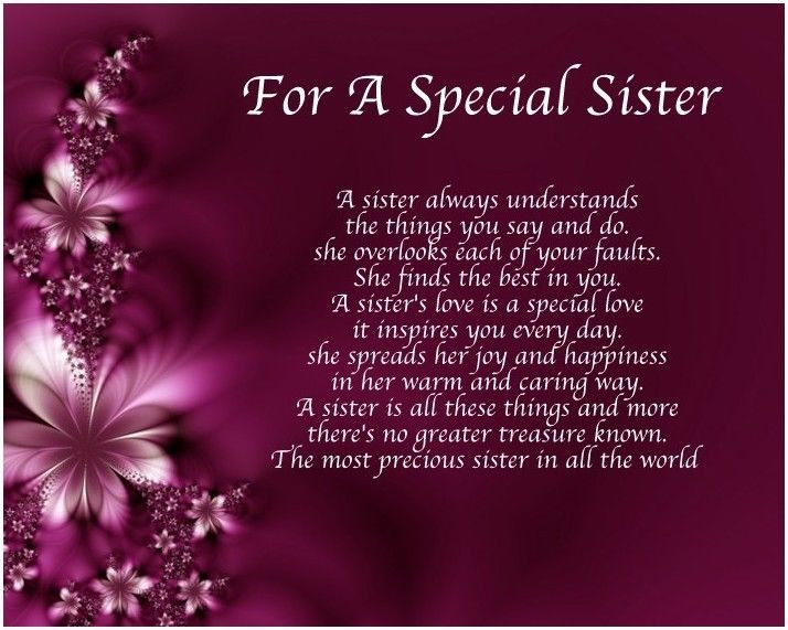 Christmas Birthday Quotes
 Personalised For A Special Sister Poem Birthday Christmas