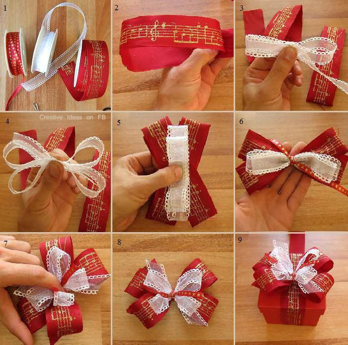Christmas Bow DIY
 How To Wrap A Beautiful Christmas Bow Step By Step