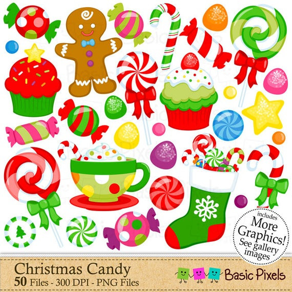 Christmas Candy Clipart
 Christmas Candy Clipart Digital Clip Art Christmas