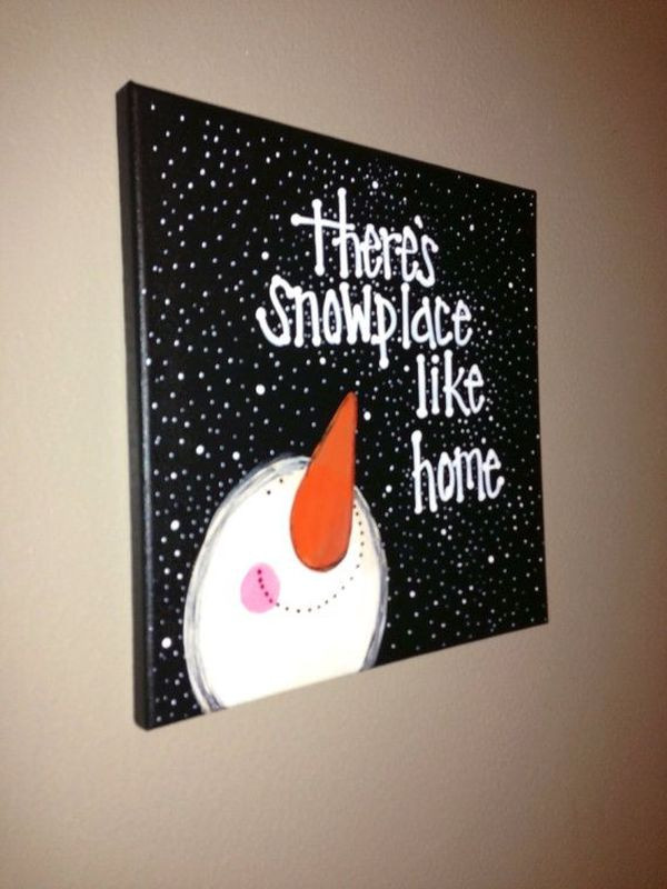 Christmas Canvas Painting Ideas
 Canvas Painting Projects DIY Ideas