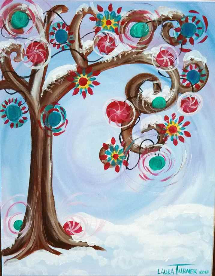 Christmas Canvas Painting Ideas
 Christmas Paintings Canvas Easy Ideas In Home 30