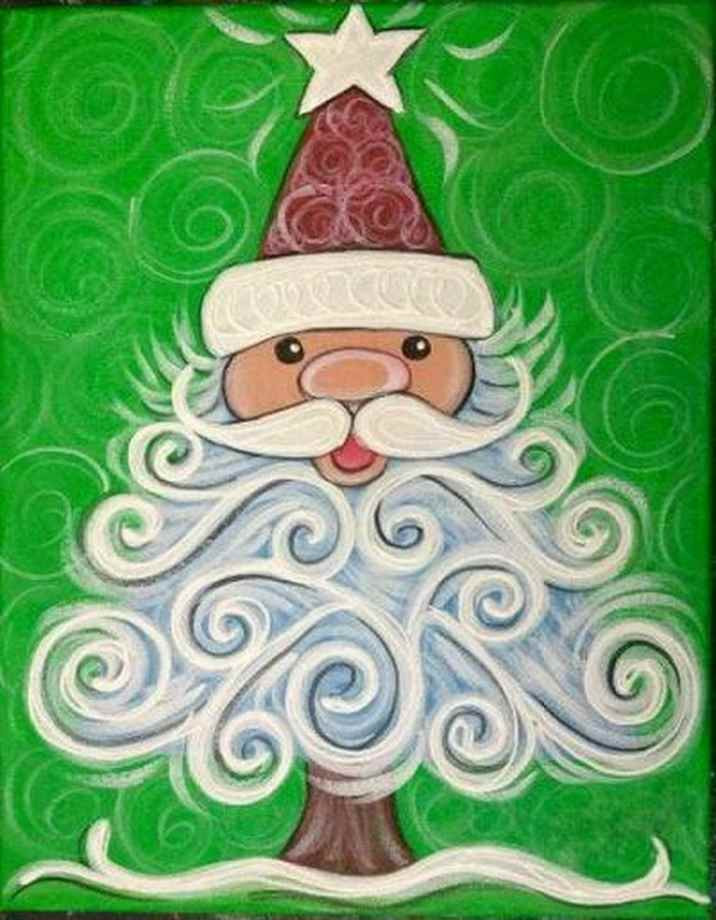 Christmas Canvas Painting Ideas
 Christmas Paintings Canvas Easy Ideas In Home 18