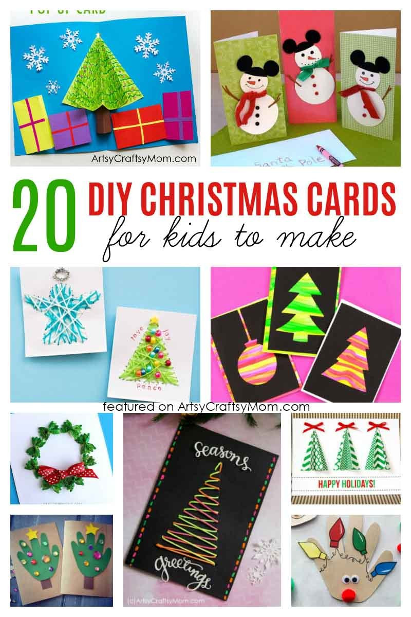 Christmas Card DIY
 20 Simple and Sweet DIY Christmas Card Ideas for Kids