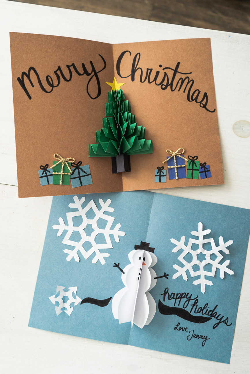 Christmas Card DIY
 DIY Pop Up Christmas Cards 2 Ways