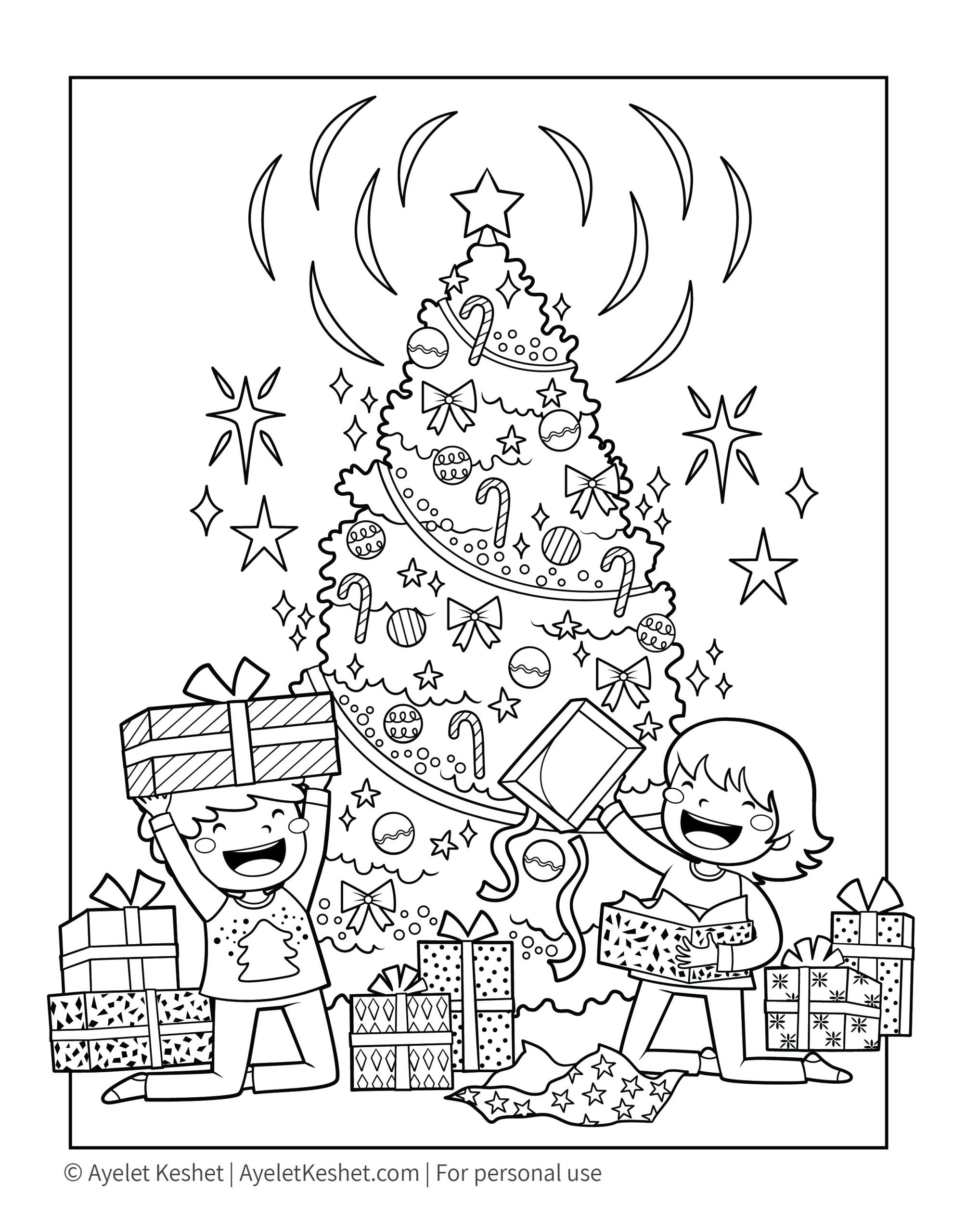 Christmas Coloring Books For Children
 Free Printable Christmas Coloring Pages for kids Ayelet