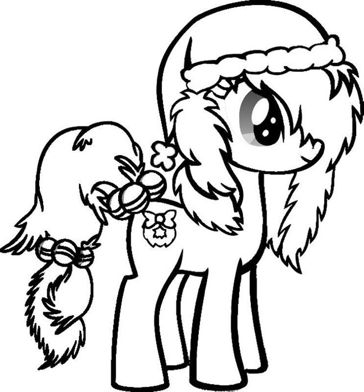 Christmas Coloring Pages For Girls
 My Little Pony Scootaloo Wearing A Fur Hat