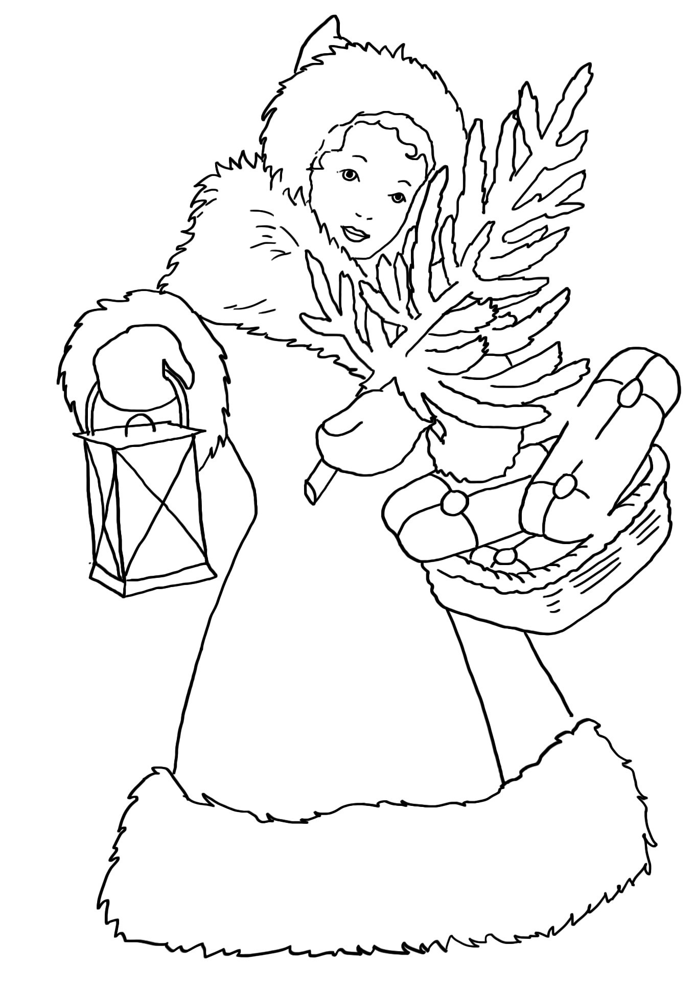 Christmas Coloring Pages For Girls
 Christmas Coloring Pages