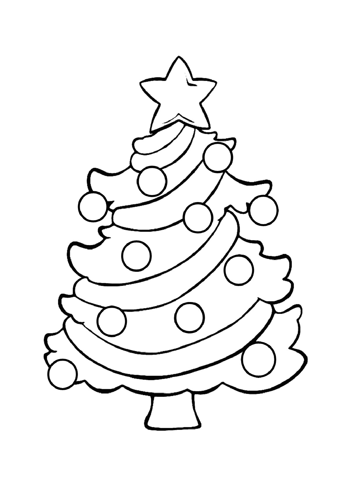 Christmas Coloring Pages Printable
 Christmas Tree Coloring Pages for childrens printable for free