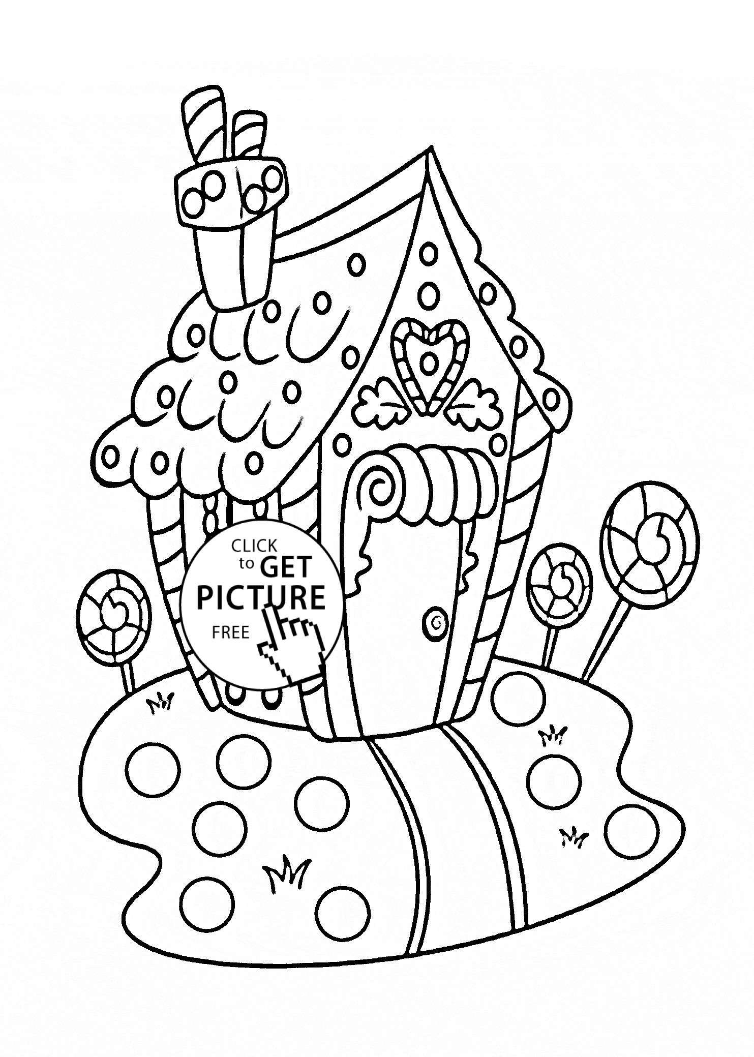Christmas Coloring Sheets For Kids
 Christmas sweet house coloring pages for kids printable