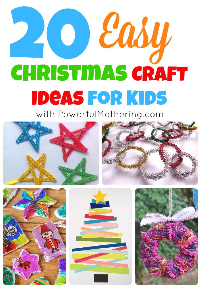 Christmas Craft Ideas Toddlers
 20 Easy Christmas Craft Ideas for Kids