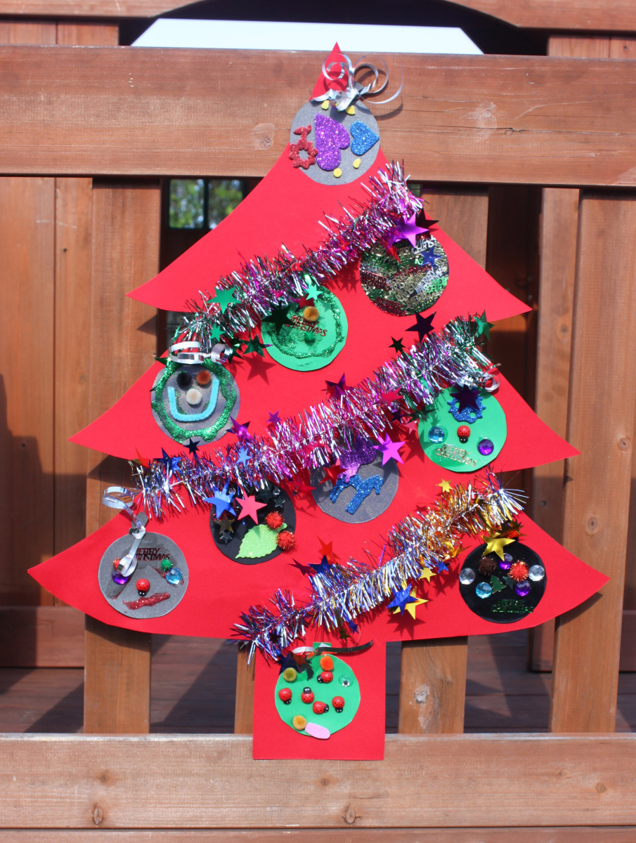 Christmas Craft Images
 Christmas Kids Craft Flat Christmas Tree Decoration