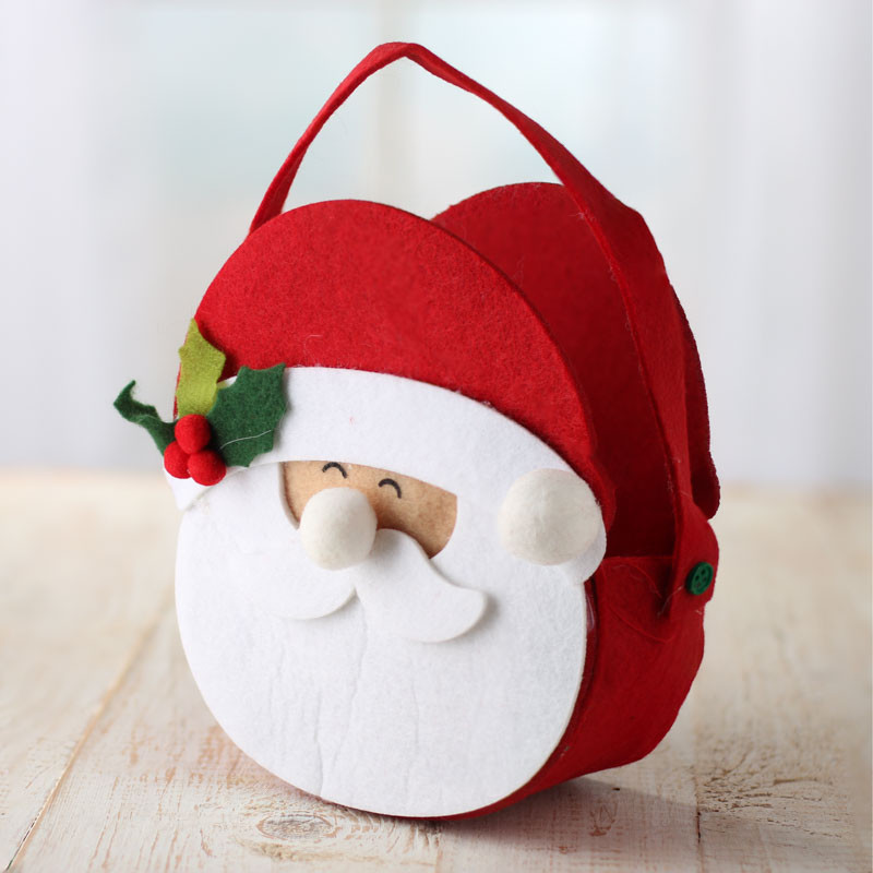 Christmas Craft Images
 Felt Santa Christmas Bag Holiday Craft Supplies