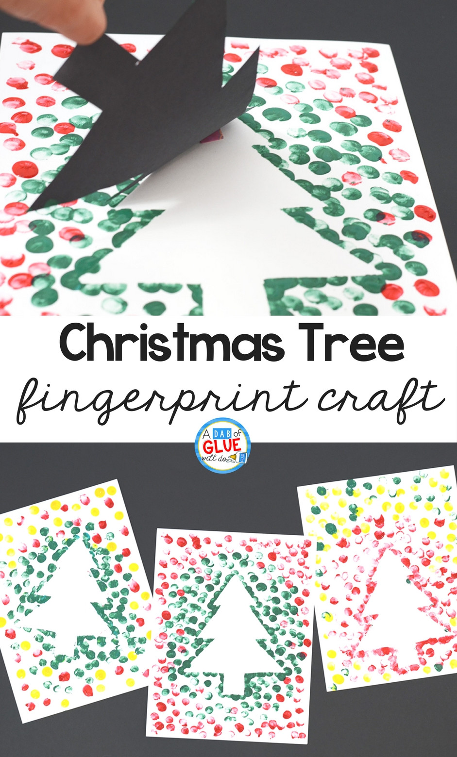 Christmas Crafts For Preschoolers On Pinterest
 Christmas Tree Thumbprint Art