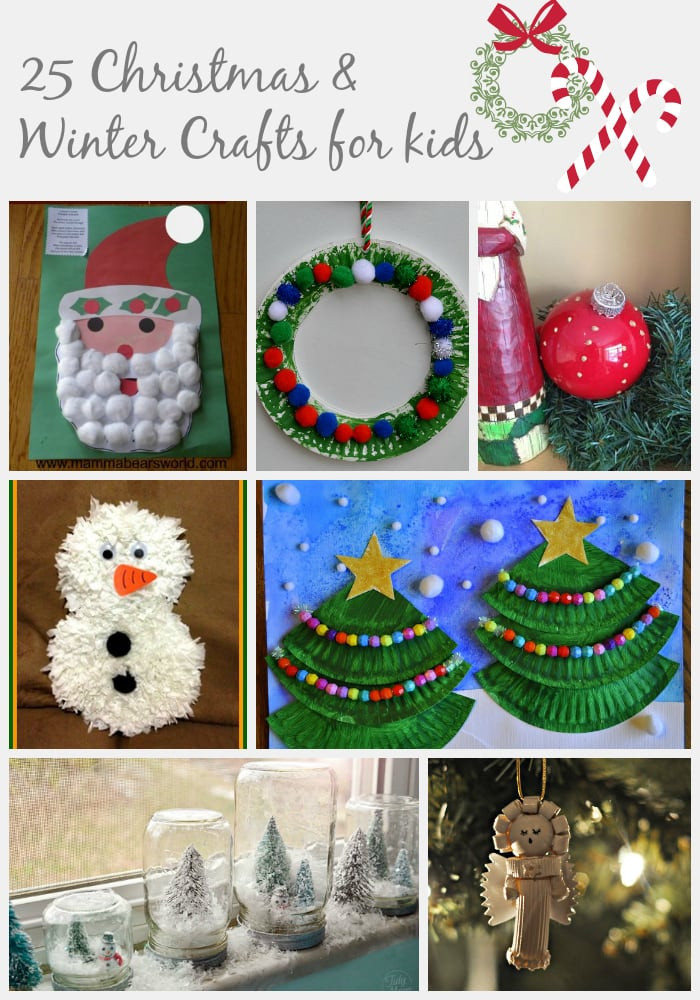 Christmas Crafts For Preschoolers On Pinterest
 25 Christmas & Winter Crafts for Kids