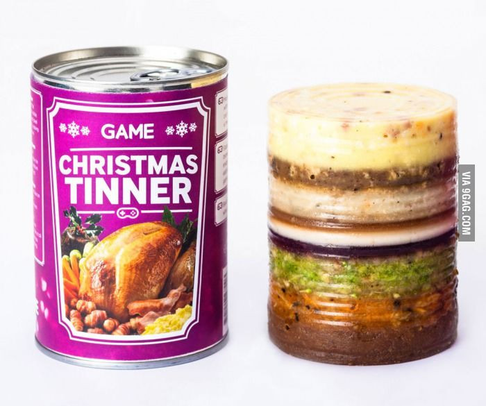 Christmas Dinner In A Can
 Mmmm tastes like loneliness