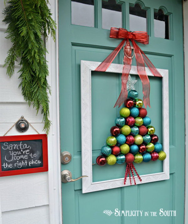 Christmas Door Decorations DIY
 20 Creative DIY Christmas Door Decoration Ideas
