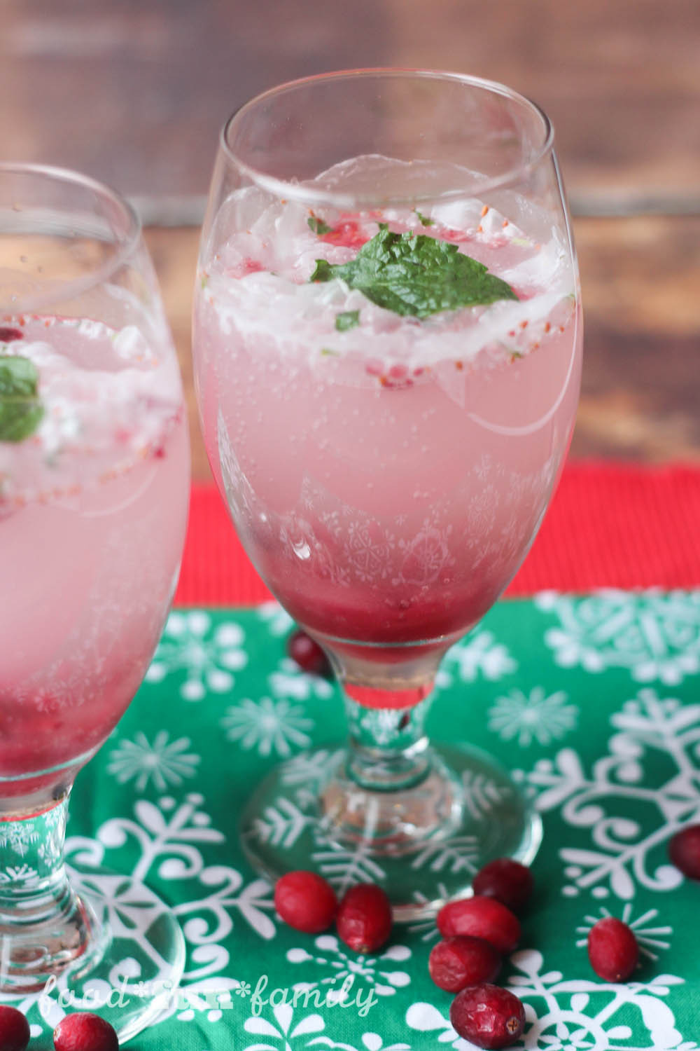 Christmas Drink Recipes
 Sparkling Mint Cranberry Mocktail Recipe SparklingHolidays