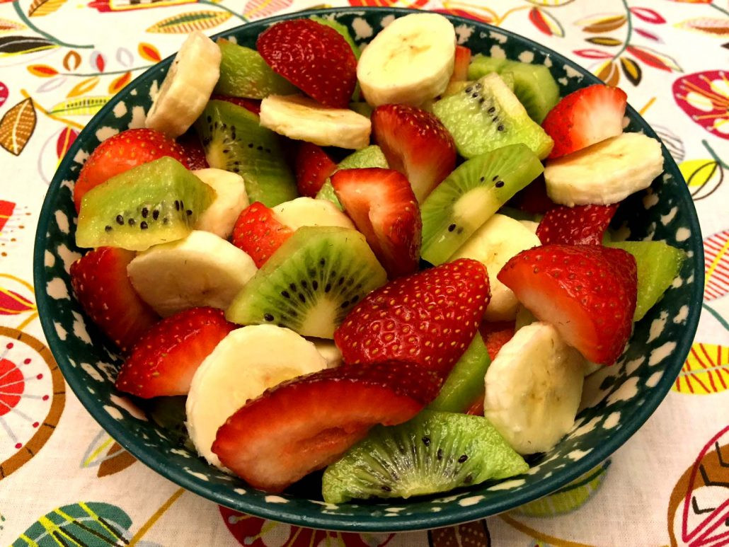 Christmas Fruit Salads Recipes
 Christmas Fruit Salad With Strawberries Kiwis and Bananas