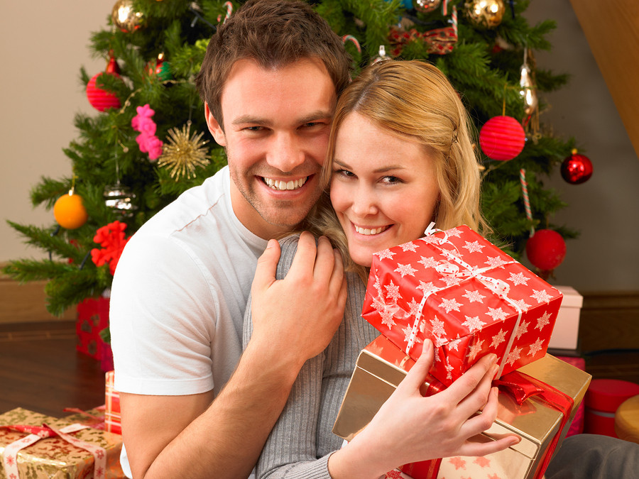 Christmas Gift Ideas For Couple
 Young couple with ts