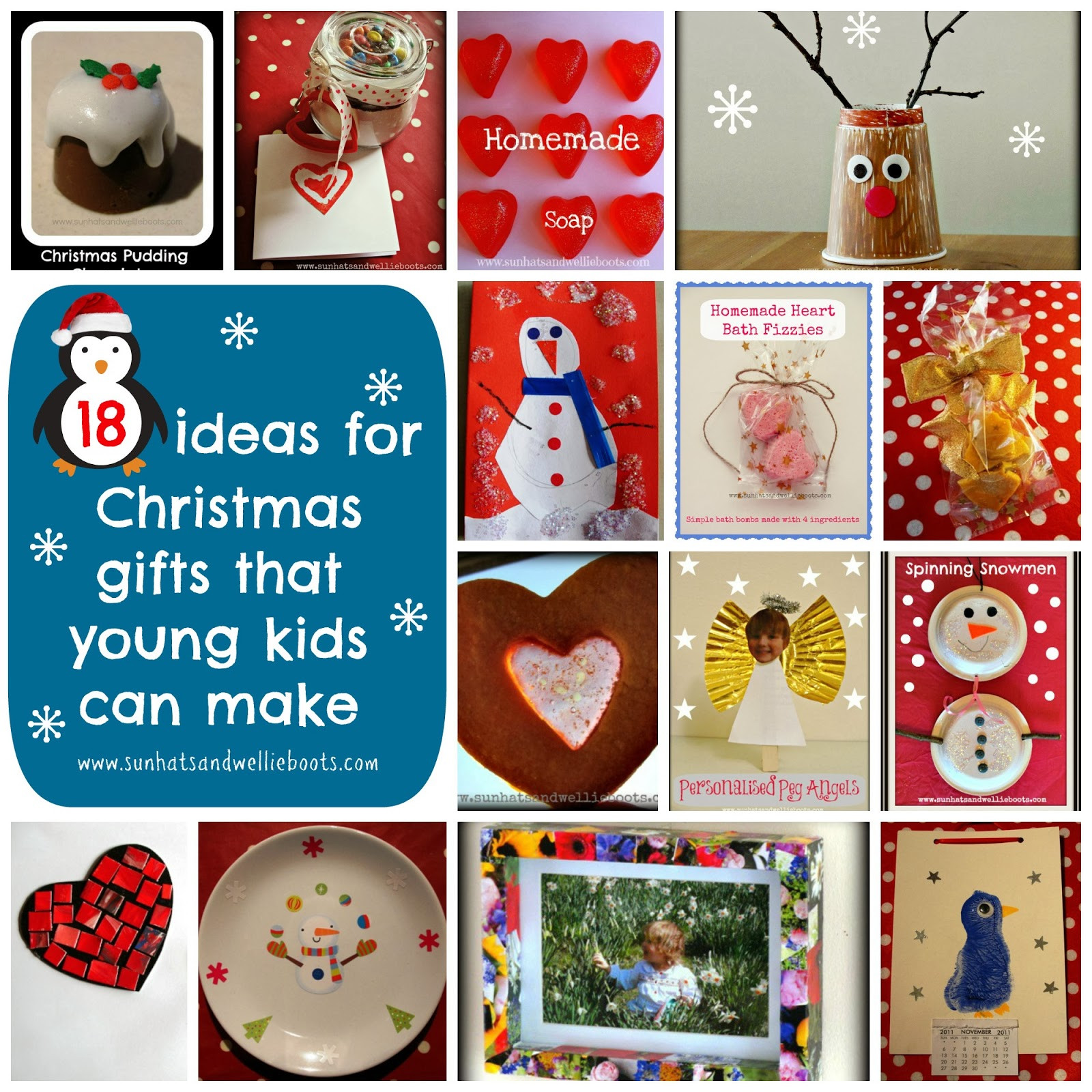 Christmas Gift Ideas For Kids To Make
 Sun Hats & Wellie Boots 18 Homemade Christmas Gifts That