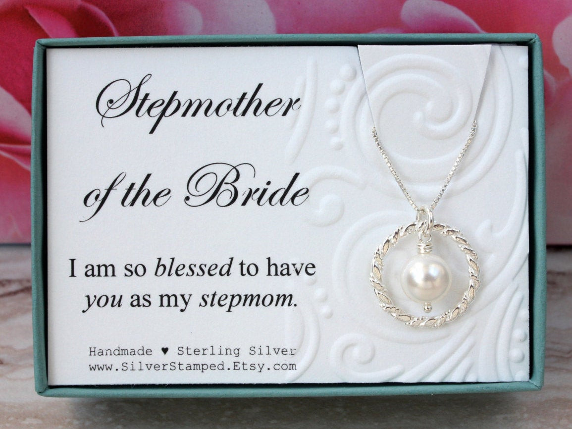 Christmas Gift Ideas For Stepmom
 Gift for Stepmother of the Bride t box sterling silver